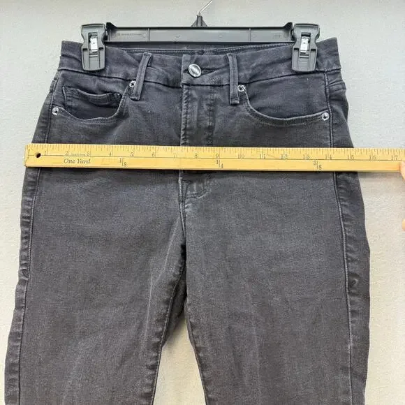 Good American Jeans Women's 4/27 Black Good Legs Skinny Preppy Normcore - Picture 9 of 12